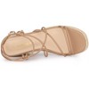Allegra K Women's Platform Lace Up Wedges Heels Espadrille Sandals - 4 of 4