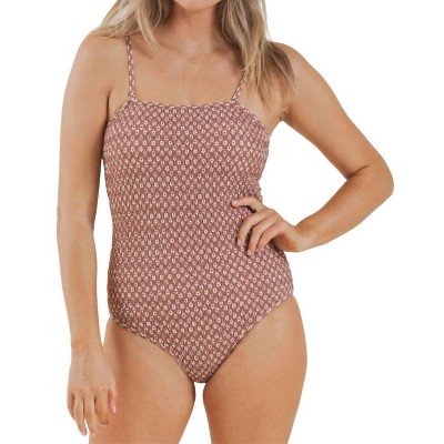 Women's Smocked One Piece Swimsuit - Rylee + Cru