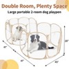 Versatile 2-Room Dog Playpen: Expandable, Portable & All-Weather Comfort - Ideal for Various Pets - 2 of 4
