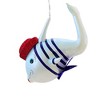 Italian Ornaments 3.0 Inch Ahoy Gilligan Whimsy Fish Sailor Hat Tree Ornaments - 3 of 4