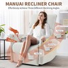 360¡ã Swivel Rocker Recliner Chair with Pull Ring, Padded Cushion & Side Pockets for Bedroom, Living Room, or Home Theater - 2 of 4