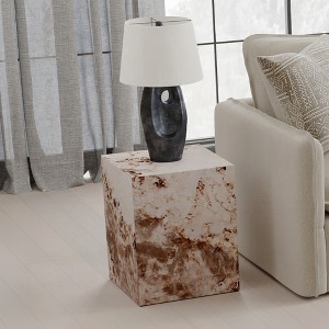 Wooden End Table with Mid-Century Modern Design, Stylish Accent Table for Living Room or Bedroom - 1 of 4