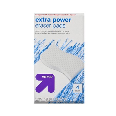 Extra Power Eraser Pads - 4pk - up & up™