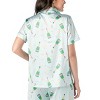 Hello Mello Women's Boots & Bubbles Satin Lounge Top and Pants, 2-Piece Pajama Set Bootie Sleep - 4 of 4