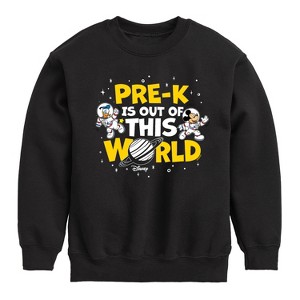 Boys' - Disney - Pre-K Out Of This World Graphic Long Sleeve Fleece Sweatshirt - 1 of 4