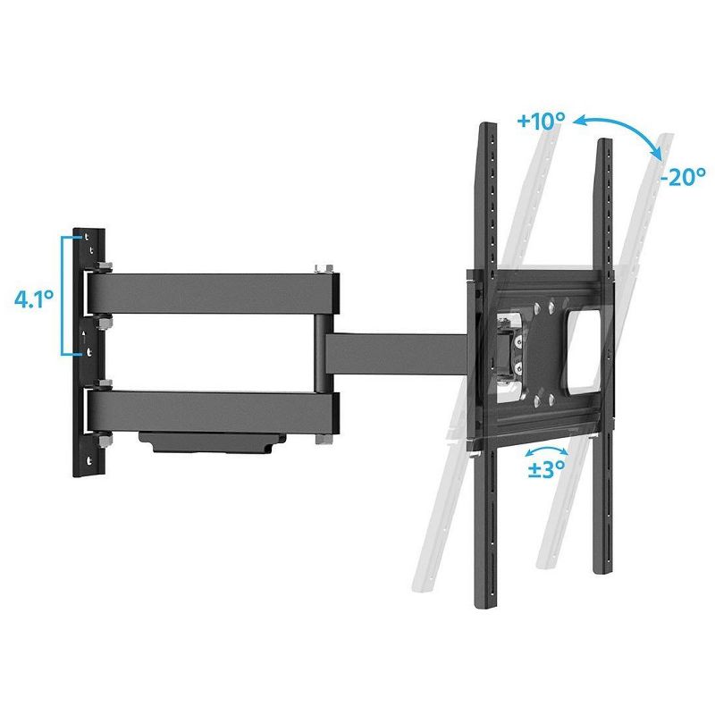 Monoprice Outdoor Full Motion TV Wall Mount Bracket For TVs 32in to 100in, Max Weight 110 lbs, VESA Patterns Up to 200x200 to 400x400, 4 of 7
