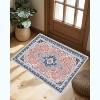 Washable Area Rug for Living Room, Bedroom, Dining, Vintage, Non-Slip, Stain-Resistant - 3 of 4
