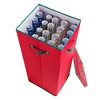Hastings Home Wrapping Paper Storage - Holds 20 Rolls of 30-Inch Christmas or Birthday Wrap with Lid, Dividers, and Handles - 2 of 4