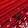 Christmas Kitchen Curtain Cafe Curtain Velvet Fabric Tier Curtains Window Treatment Rod Pocket for Home Decor for Home Christmas Decoration - 3 of 4
