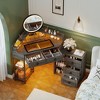 Fredees Corner Vanity Desk with 3-Color LED Mirror and Charging Station - 4 of 4