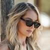 WMP Eyewear Womens Polarized Sleek Double Bridge Aviator Sunglasses - 4 of 4
