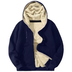 Rudoplh  Men's Modern Fit Heavyweight Hoodie With Faux Shearling Lining - 1 of 1