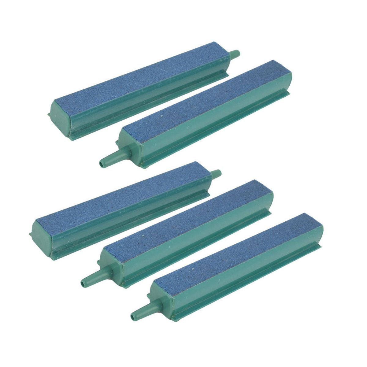 Unique Bargains Fish Tank Green Plastic Frame Blue Mineral Airstone Bar 5 Pcs - thumbnail 2
