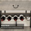 Dining Table Set for 4, Retro Dining Room Table with Benches, 3 Pieces Kitchen Table Set, with Storage for Small Space, Apartment - 4 of 4
