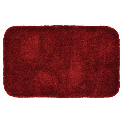 Garland Rug Traditional 4-Piece Bathroom Rug Set Red