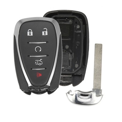 Unique Bargains 5 Button Smart Key Fob Case Keyless Entry Remote Key Shell Cover for Chevy Camaro Malibu Equinox Cruze Trax Volt 2016-2020 HYQ4AA