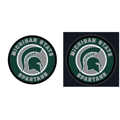 Evergreen Ultra-Thin Edgelight LED Wall Decor, Round, Michigan State University- 23 x 23 Inches Made In USA