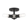 Livex Lighting Copenhagen 3 - Light Flush Mount in  Black - 4 of 4