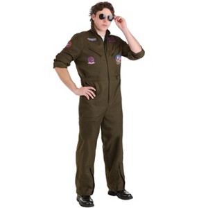 HalloweenCostumes.com Adult Flight Suit Top Gun Costume | Top Gun Costumes - 1 of 4