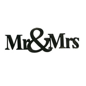 VIP Metal 46 in. Black Mr & Mrs Sign - 1 of 4