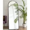 Muse Hanging Arch Full Length Mirror With Aluminum Framed Floor Mirror Full Length Wall Mirror For Hanging Or Standing-The Pop Home - 4 of 4