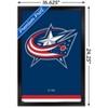 Trends International NHL Columbus Blue Jackets - Logo 21 Framed Wall Poster Prints - 3 of 4