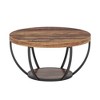 Kumasinova 2-Tier Round Wood Coffee Table,31.49" Center Dining Table with Bottom Shelf for Living Room,Bedroom,Meeting Room - 2 of 4