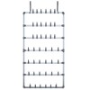 vidaXL Hanging Shoe Rack Silver 26"x5.1"x54.7" - 3 of 4