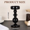 Unique Bargains Ceramics Minimalist Modern Decorative Sphere Vase Black - 2 of 4