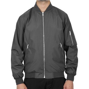 Spire By Galaxy Mens Lightweight MA-1 Bomber Flight Jacket - 1 of 3