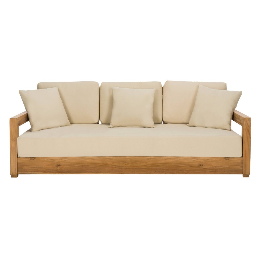 Montford Teak 3 Seat Bench Teak - Safavieh