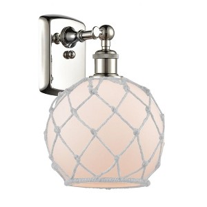 Farmhouse Rope - 1 Light Wall Sconce In Industrial Style-13 Inches Tall and 8 Inches Wide - 1 of 1