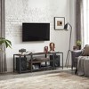 VASAGLE TV Stand Industrial Entertainment Center, Modern TV Console with Open Storage Shelves - 2 of 4