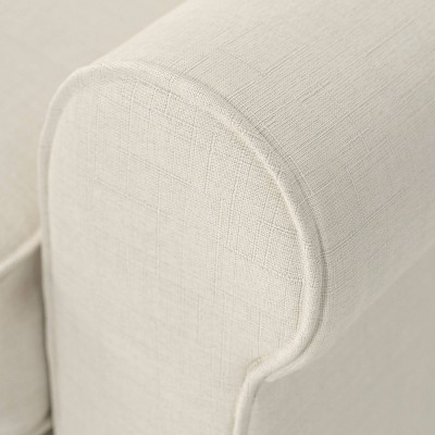 Copenhagen Classic Buttercream Linen 78" Sofa with Rolled Arms