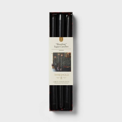 6pk Bleeding Taper Candle Set - Threshold™