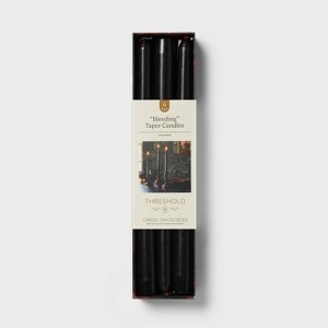 6pk Bleeding Taper Candle Set - Threshold™ - 1 of 3