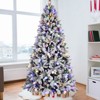NicBex 7.5ft Prelit Snow Flocked Artificial Christmas Tree with 1523 Branch Tips and 400 Dual Color Lights for Indoor - 2 of 4