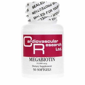 Ecological Formulas Megabiotin 10,000 mcg – High-Potency Biotin Supplement for Hair, Skin, Nails & Metabolism Support – 50 Capsules - 1 of 3