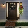 Holiday Living 6-FT Lamp Post with Swag with 60 Warm White LED Lights - 2 of 4