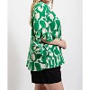 Women's Plus Size Geometric Print Blouse - GiGiO - 3 of 4