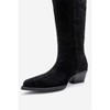 Orlo - Black Suede Genuine Leather Fringed Western Boot (Women) | Forever & Always Shoes - 4 of 4