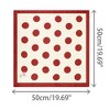INSPIRE CHIC Women's Polka Dot Square Neckerchief Headband 27.56*27.56 inches(L*W) - 3 of 4
