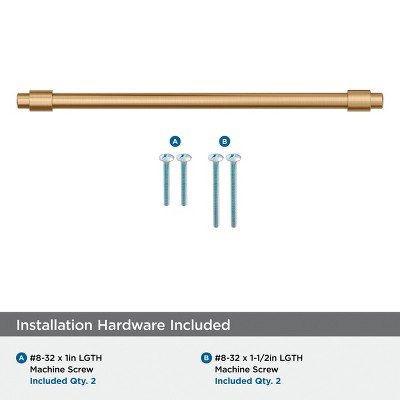 Champagne Bronze 7-9/16 Inch Modern Bar Cabinet Pull