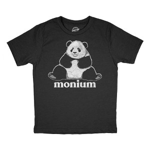 Youth Funny T Shirts Pandamonium Sarcastic Panda Graphic Novelty Tee for Kids - Crazy Dog Youth T Shirt for Animal Lovers - 1 of 4