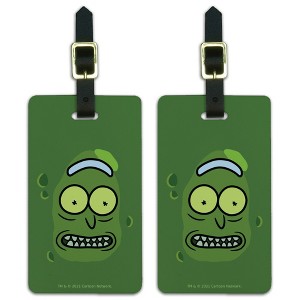 Rick And Morty Pickle Rick Face Luggage ID Tags Set of 2 - 1 of 4