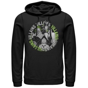 Men's Disney Princesses Wicked Witch Circle Pull Over Hoodie - 1 of 3