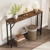 ODK 5.9" Narrow Console Table with Power Outlets, Compact Sofa Table with Storage, Sleek Design for Living Room, Entryway, Hallway, and Foyer - 4 of 4