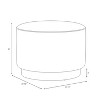 Round Ottoman with Plinth Base - Hearth & Hand™ with Magnolia - 3 of 3
