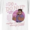 Steven Universe Do or Do Nut with Harold Smiley, Napkins are always free! On White Short Sleeve Adult T-Shirt - 2 of 3