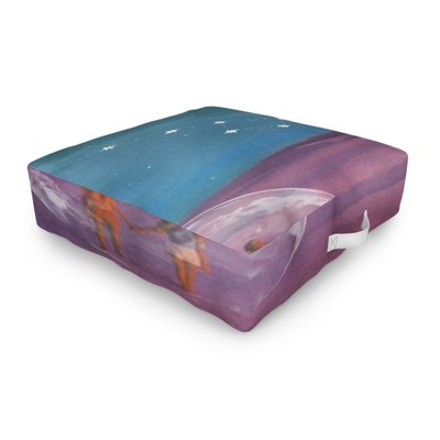 MsGonzalez The sun will come out again Outdoor Floor Cushion - Deny Designs